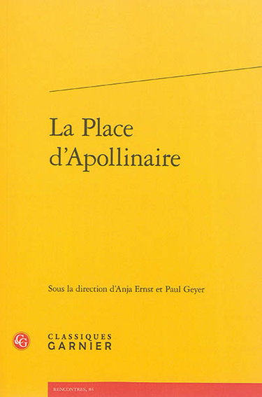 Couverture de La place d'Apollinaire