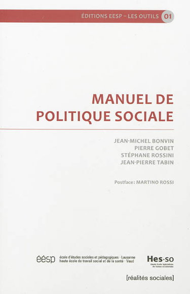 Couverture de Manuel de politique sociale
