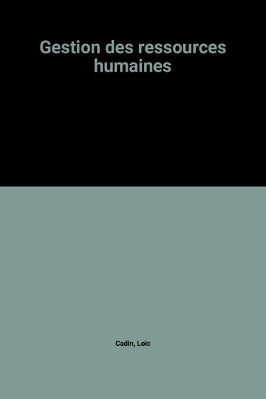 Gestion des ressources humaines