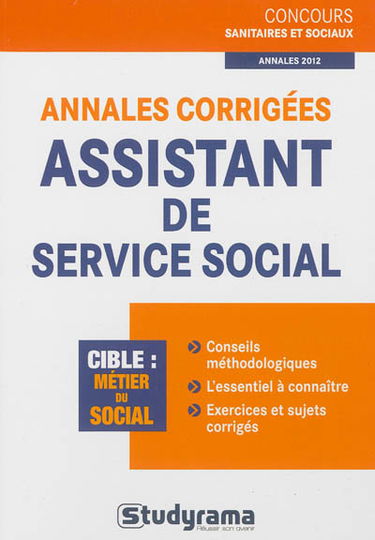 Annales corrigées assistant de service social : cible, métier du social