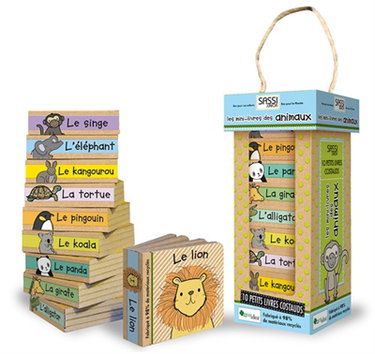 Couverture de Les mini-livres des animaux : 10 petits livres costauds