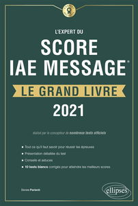 L'expert du Score IAE Message : le grand livre : 2021