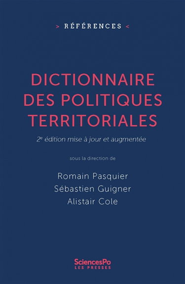 Couverture de Dictionnaire des politiques territoriales
