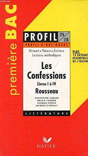 Français, 1re L: 80 corrigés..., La Fontaine, "Fables", livres VII à XII, Rousseau, "Les confessions", livre I à IV, Giraudoux, "Électre"