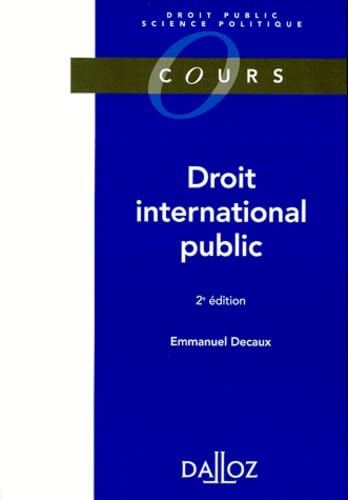 Droit international public, 2e édition