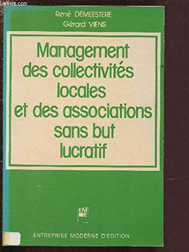 Management des collectivités locales et des associations sans but lucratif
