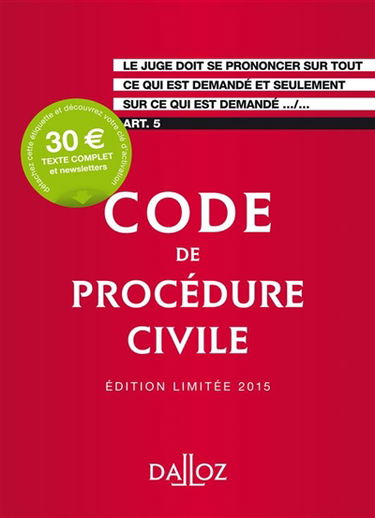 Code de procédure civile 2015