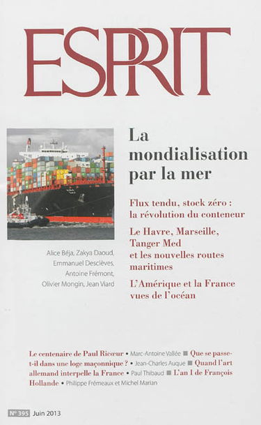 Esprit, n° 395. La mondialisation par la mer