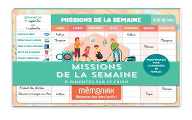 Couverture de Missions de la semaine Mémoniak : bloc aimanté à compléter