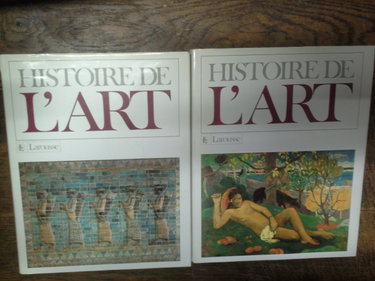 Couverture de Histoire de l'Art / Albert Châtelet - Bernard Philippe Groslier tomes 1 et 2 éditions Larousse - 1985 -