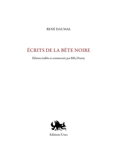 Ecrits de La bête noire