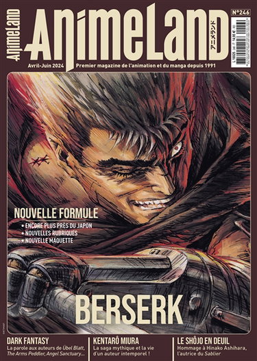 Couverture de Anime land : le magazine français de l'animation, n° 246. Berserk