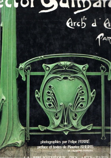 Couverture de Hector Guimard, archte d'Art - Paris par Maurice Rheims