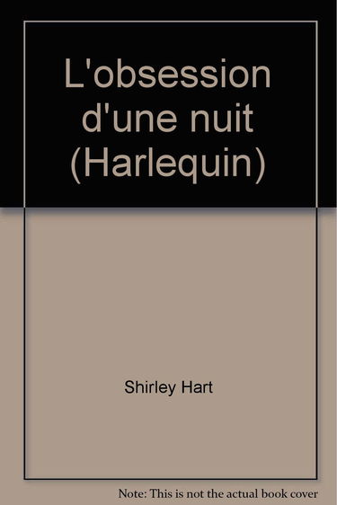 L'obsession d'une nuit (Harlequin)