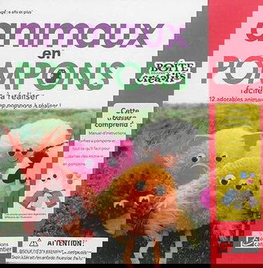 Animaux en pompons : faciles à réaliser : 12 adorables animaux en pompons à réaliser !