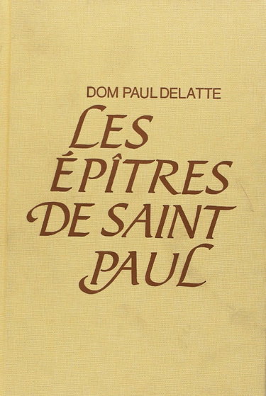 Couverture de Epitres de St Paul