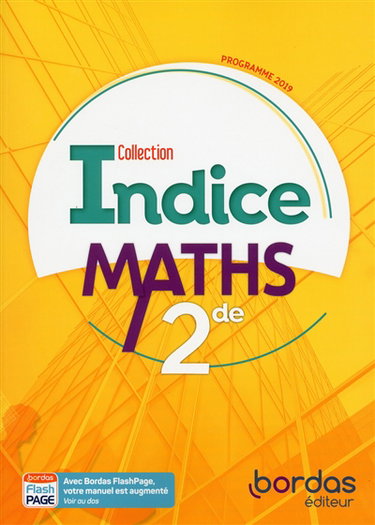 Couverture de Maths 2de : programme 2019