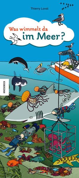Couverture de Was wimmelt da im Meer? Ein Wimmelbuch ab 3 Jahren par Thierry Laval