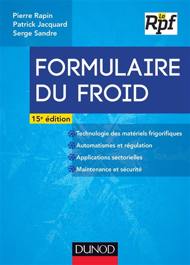 Couverture de Formulaire du froid