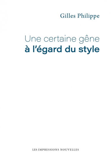 Une certaine gêne à l'égard du style