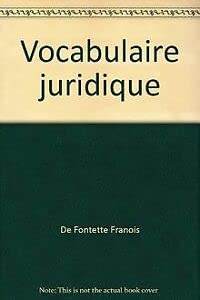 Vocabulaire juridique