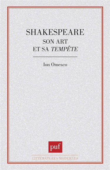 Shakespeare, son art et sa Tempête