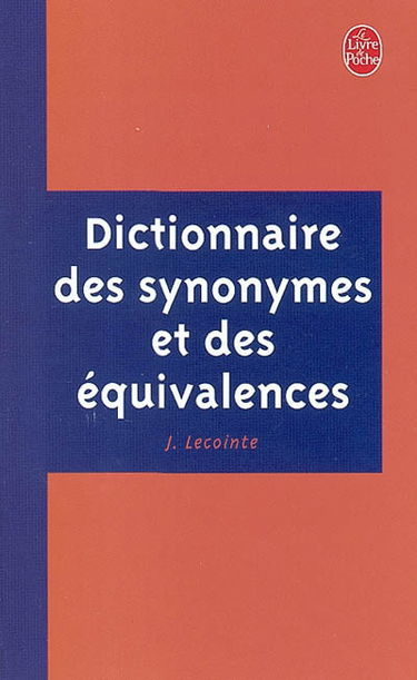 Dictionnaire des synonymes et des équivalences