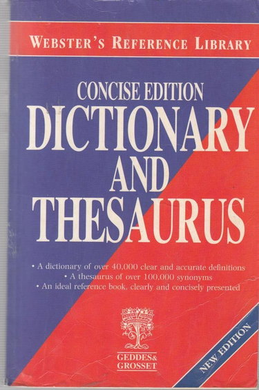 Couverture de Websters Dictionary and Thesaurus