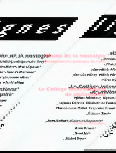 Lignes, n° 35. L'irréductibilité politique de l'art