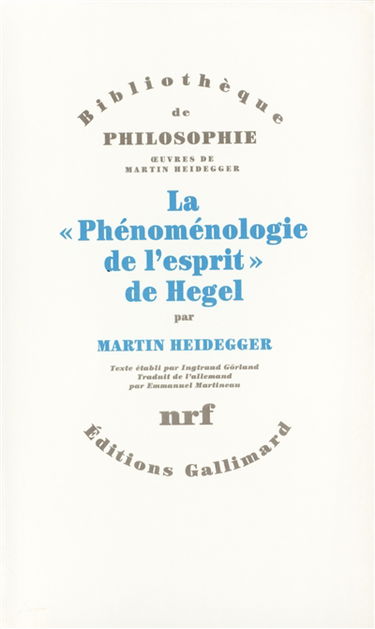 La Phénoménologie de l'esprit de Hegel