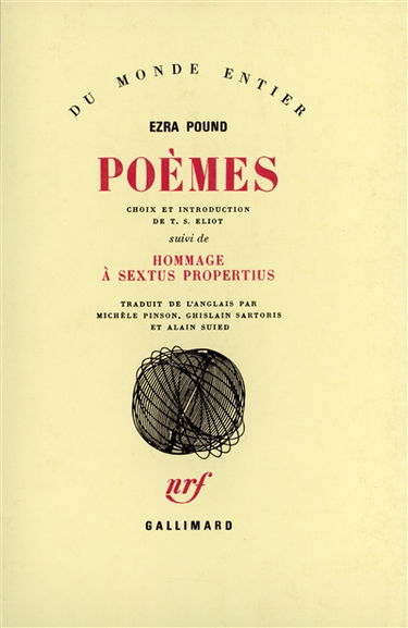 Poèmes. Hommage à Sextus Propertus