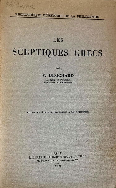 Sceptiques grecs (les)