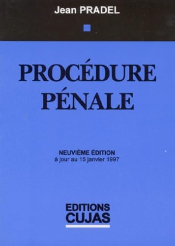 Droit pénal. Vol. 2. Procédure pénale : à jour au 15 janvier 1997