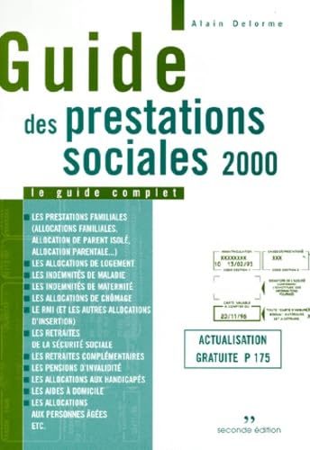 Guide des prestations sociales, 2000