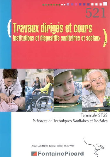 Couverture de Travaux dirigés et cours : terminal ST2S, sciences et techniques sanitaires et sociales