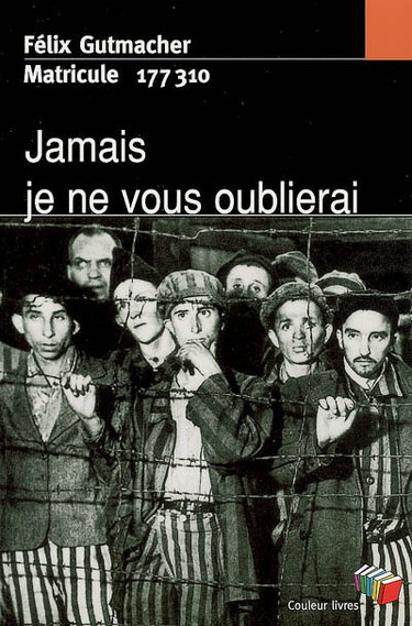 Couverture de Jamais je ne vous oublierai