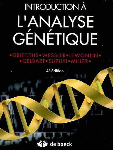Couverture de Introduction à l'analyse génétique par Anthony J. F. Griffiths