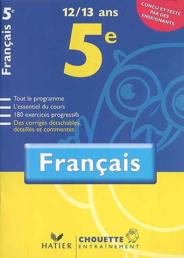 Français 5e, 12-13 ans