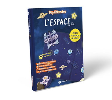 L'espace : DépliMondes 4 ans + : Lis, déplie, joue et explore l'espace avec ton livre-jeu devenu imagier géant !