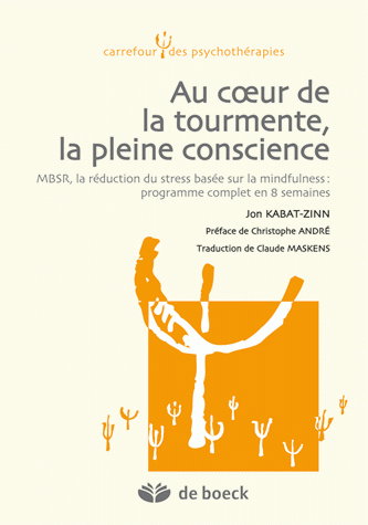 Au coeur de la tourmente, la pleine conscience : MBSR, la réduction du stress basée sur la mindfulness : programme complet en 8 semaines