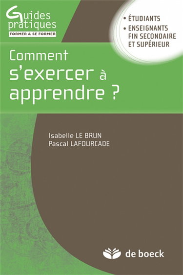 Couverture de Comment s'exercer à apprendre ?