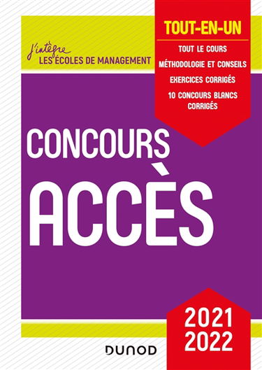 Concours Accès : tout-en-un : 2021-2022