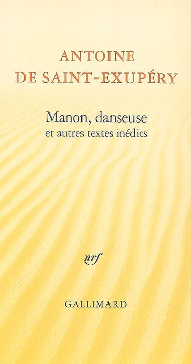 Manon, danseuse : et autres textes inédits