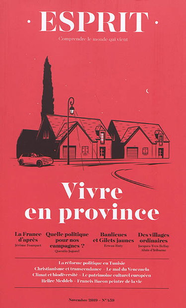 Couverture de Esprit, n° 459. Vivre en province par Collectif
