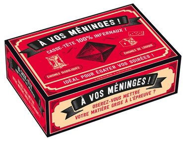 Couverture de A vos méninges : casse-têtes 100 % infernaux ! Idéal pour égayer vos soirées ! : énigmes diaboliques, énigmes de logique par Alain Boyer