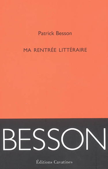 Ma rentrée littéraire