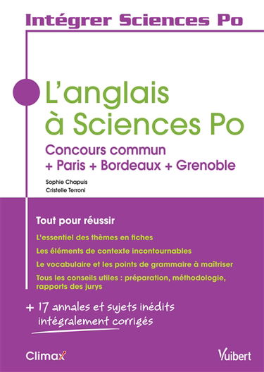 L'anglais à Sciences-Po : concours commun + Paris + Bordeaux + Grenoble