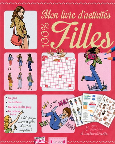 Couverture de Mon livre d'activités 100 % filles