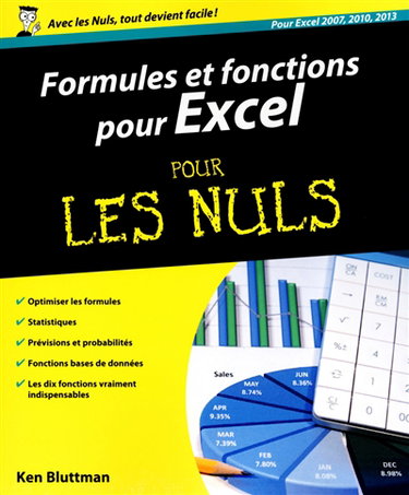 Couverture de Formules et fonctions pour Excel pour les nuls : pour Excel 2007, 2010, 2013