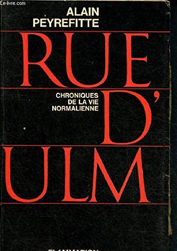 Couverture de RUE D'ULM
